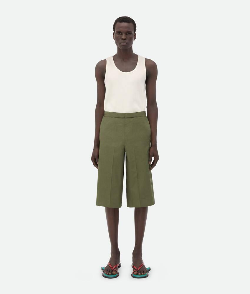 Men's Compact Cotton Shorts in Thyme Product Image