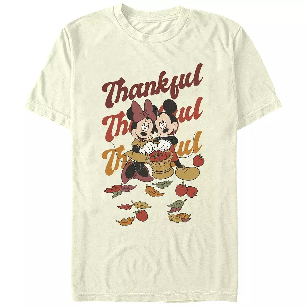 Disney's Mickey Mouse And Minnie Feeling Thankful Men's Graphic Tee,  Product Image