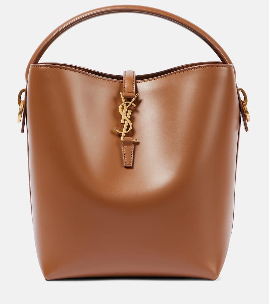 SAINT LAURENT Le 37 Leather Bucket Bag In Fox Product Image