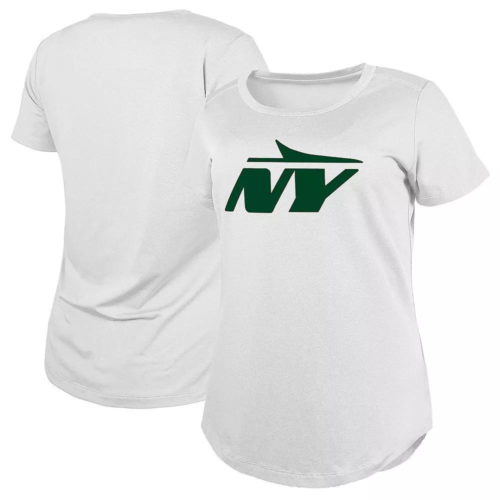 Women's New Era White New York Jets NY Logo T-Shirt,  Product Image