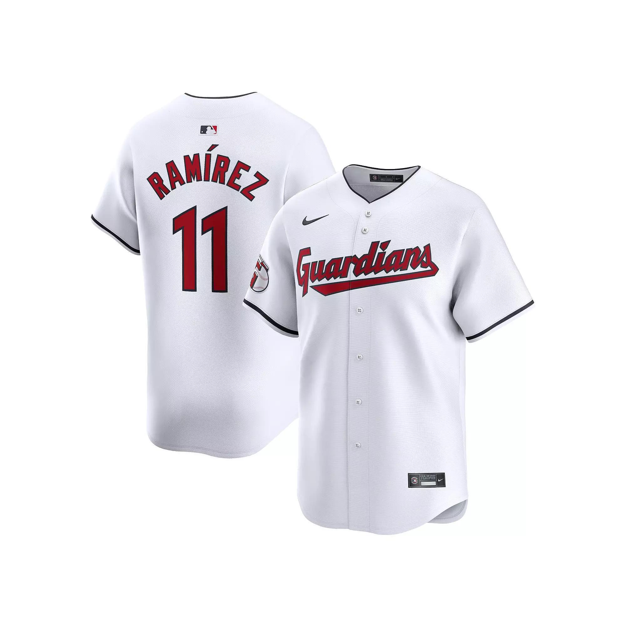Men's Nike Jose Ramirez White Cleveland Guardians Home Limited Player Jersey,  Product Image