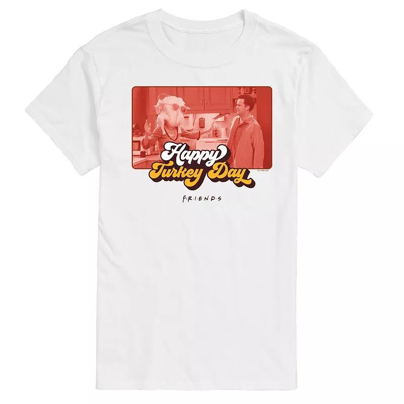 Mens Friends Happy Turkey Day Graphic Tee Product Image