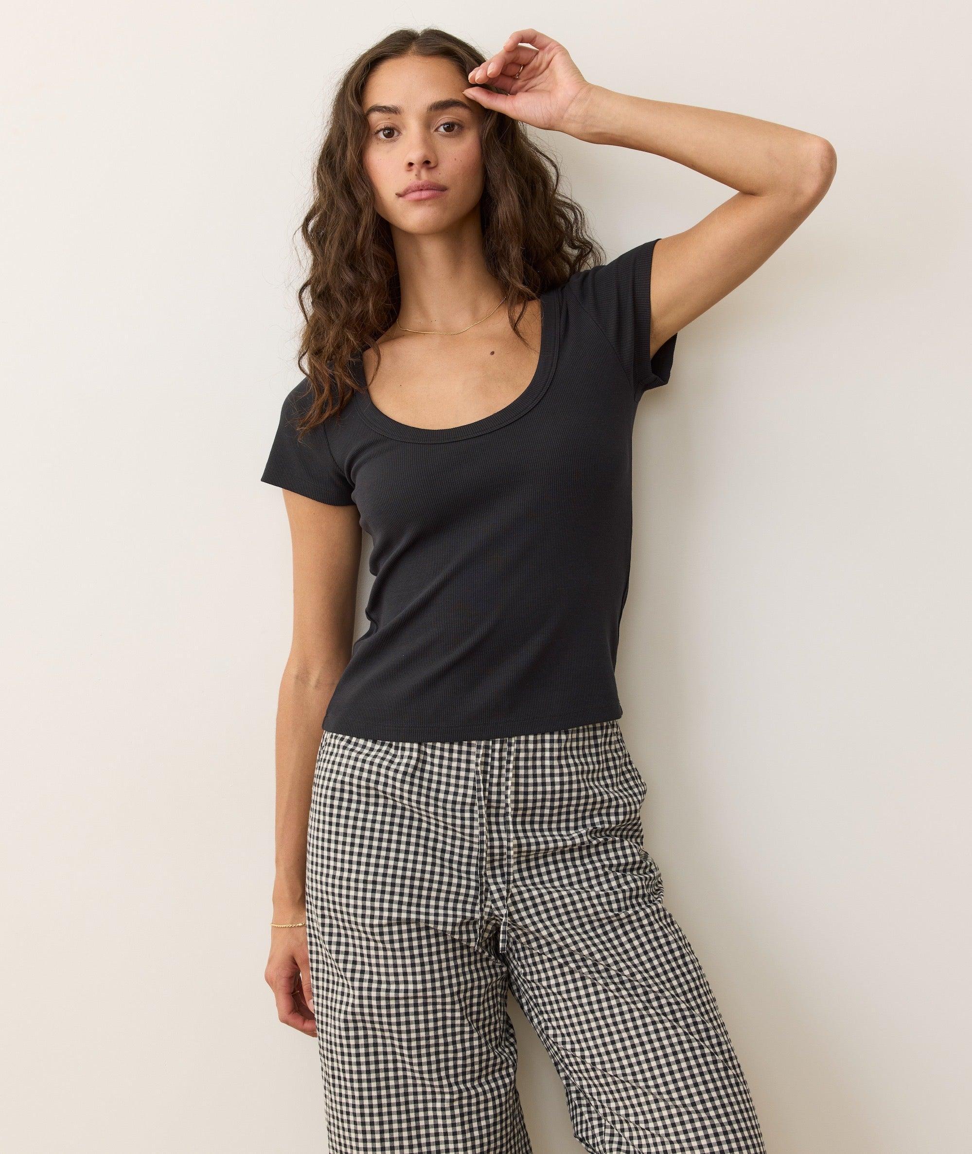 Lexi Rib Sun-In Scoop Tee Product Image