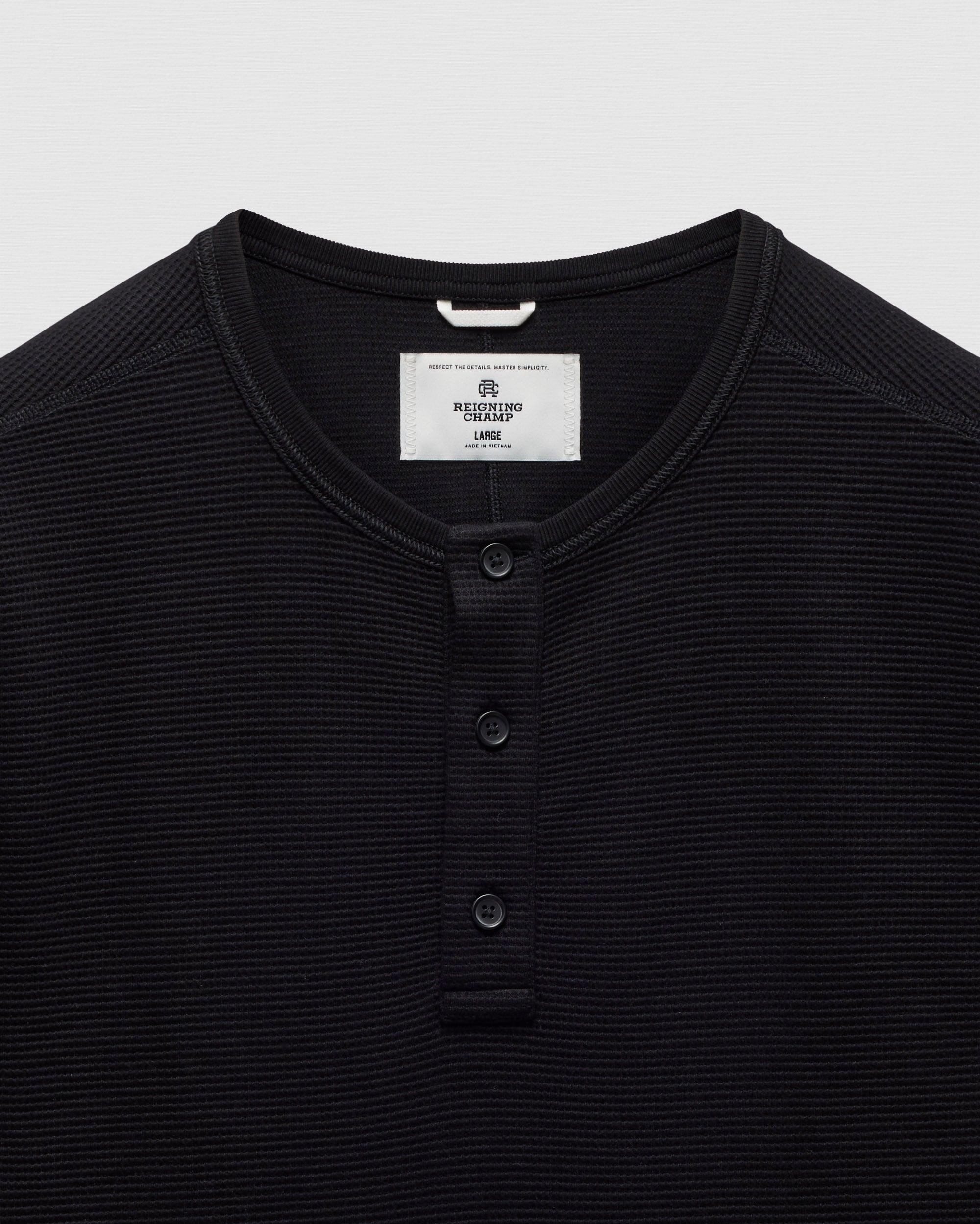 Lightweight Waffle Standard Henley Male Product Image