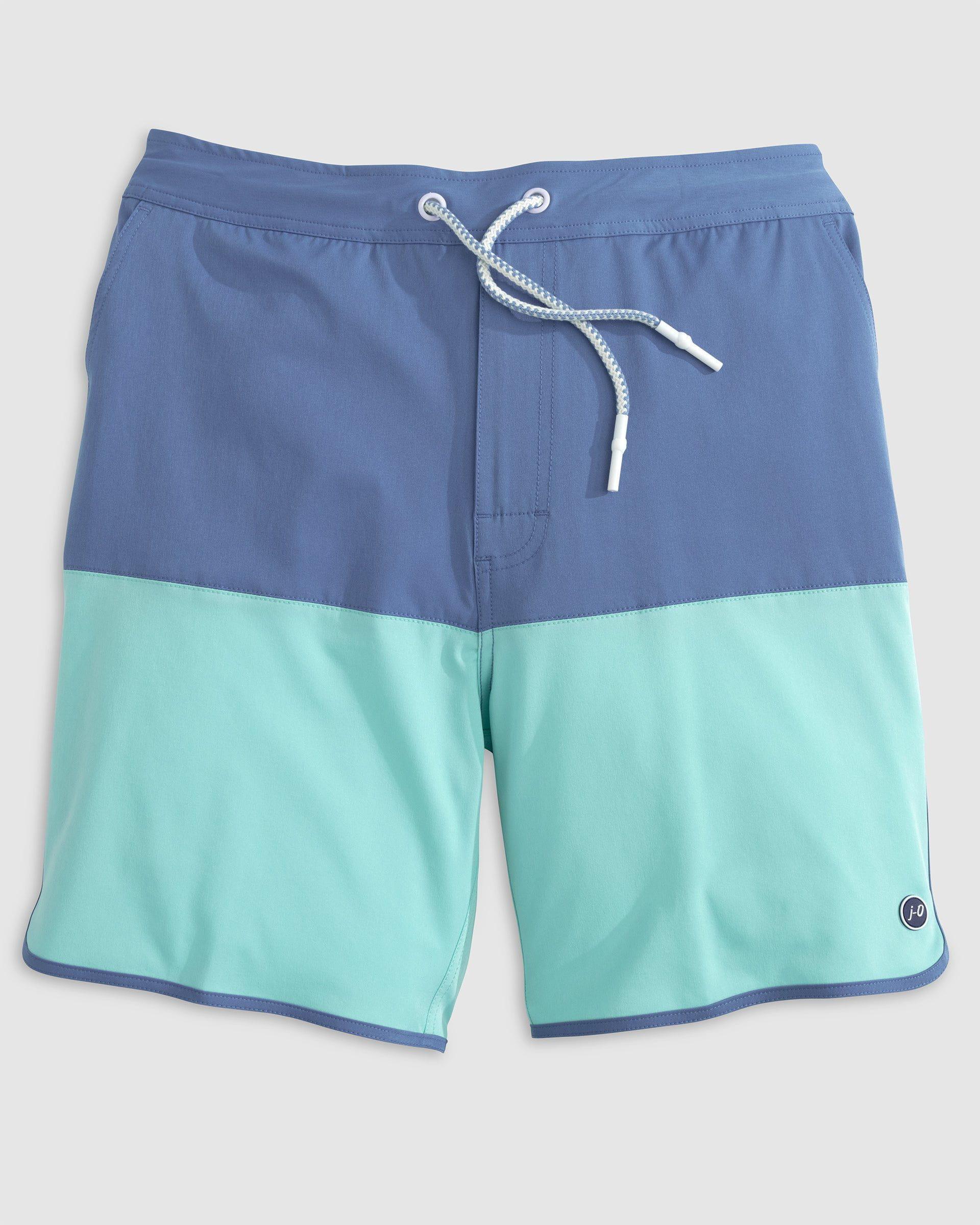 johnnie-O Tully Half Elastic 7 Surf Shorts - Scalloped Hem Product Image