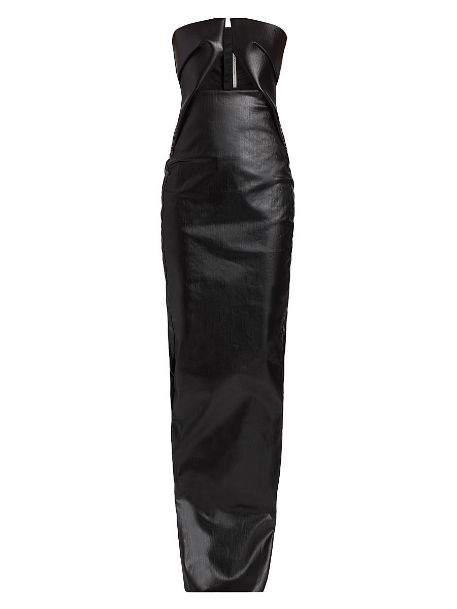 Womens Coated Denim Prong Gown Product Image