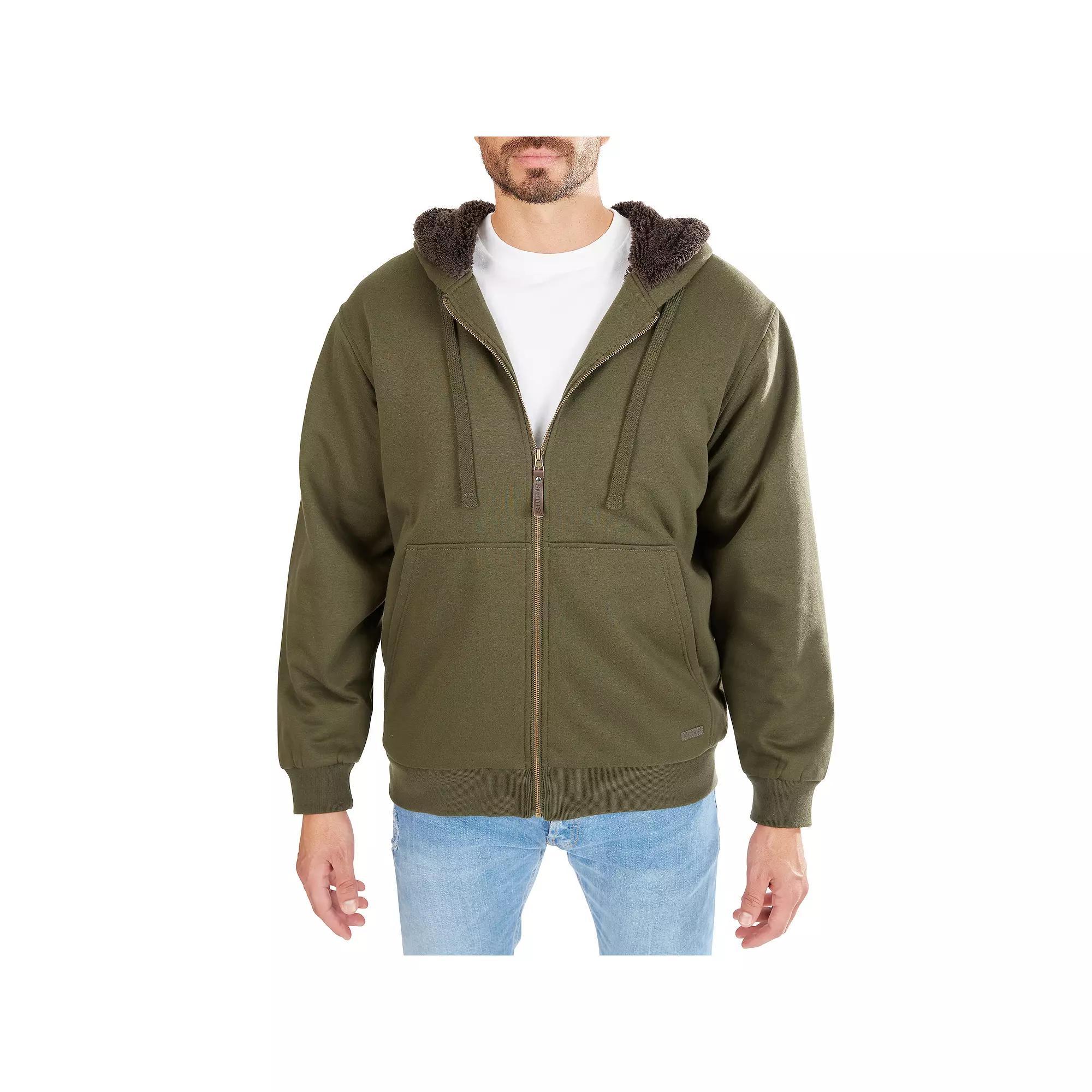 Big & Tall Smith's Workwear Sherpa-Lined Fleece Jacket, Men's,  Product Image