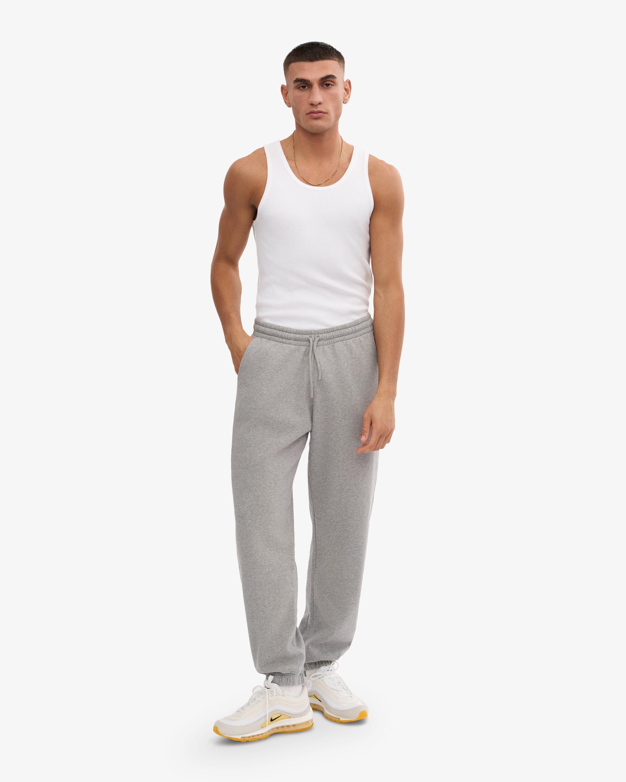 Organic Sweatpants - Heather Grey Product Image