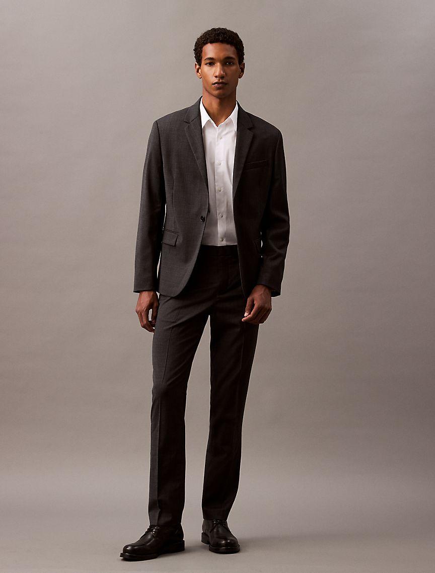 Wool Blend Single-Breasted Blazer Product Image