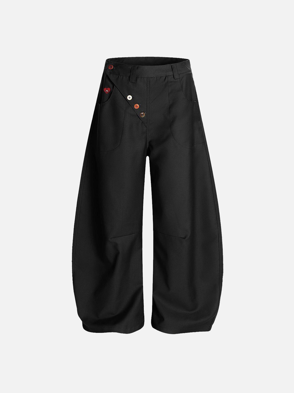 Aelfric Eden Colorful Button Baggy Barrel Pants Product Image