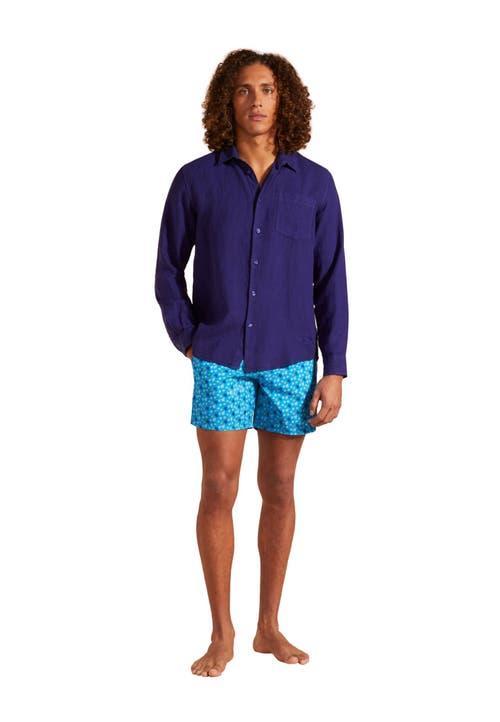 Vilebrequin Men's Solid Linen Shirt Product Image