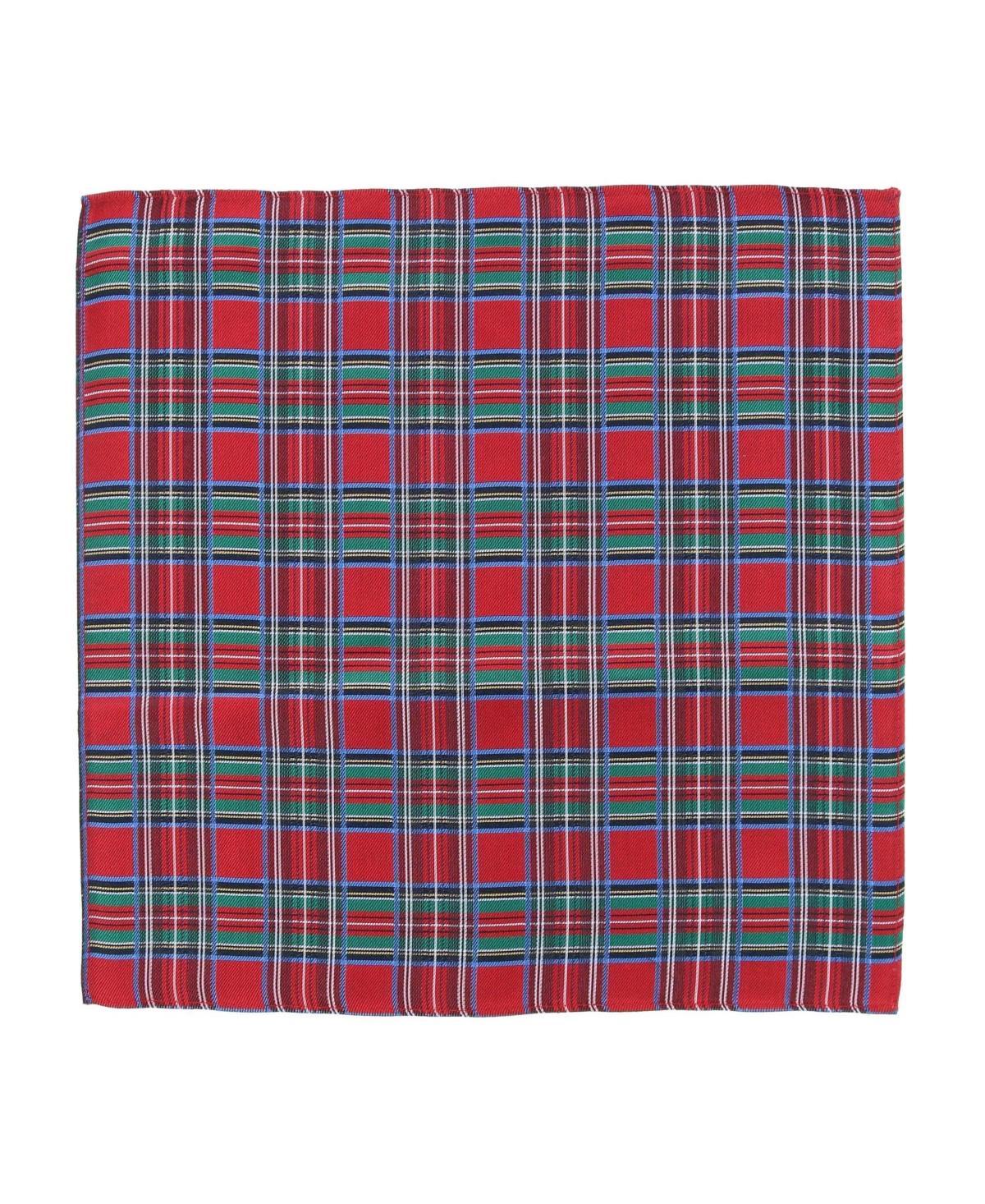 Mens Nicholas Holiday Plaid Pocket Square Product Image