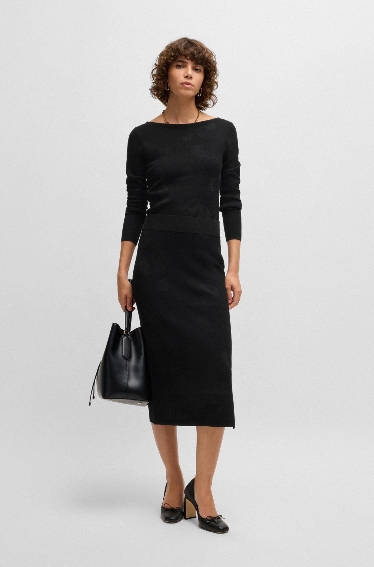 Tube skirt in knitted jacquard Product Image