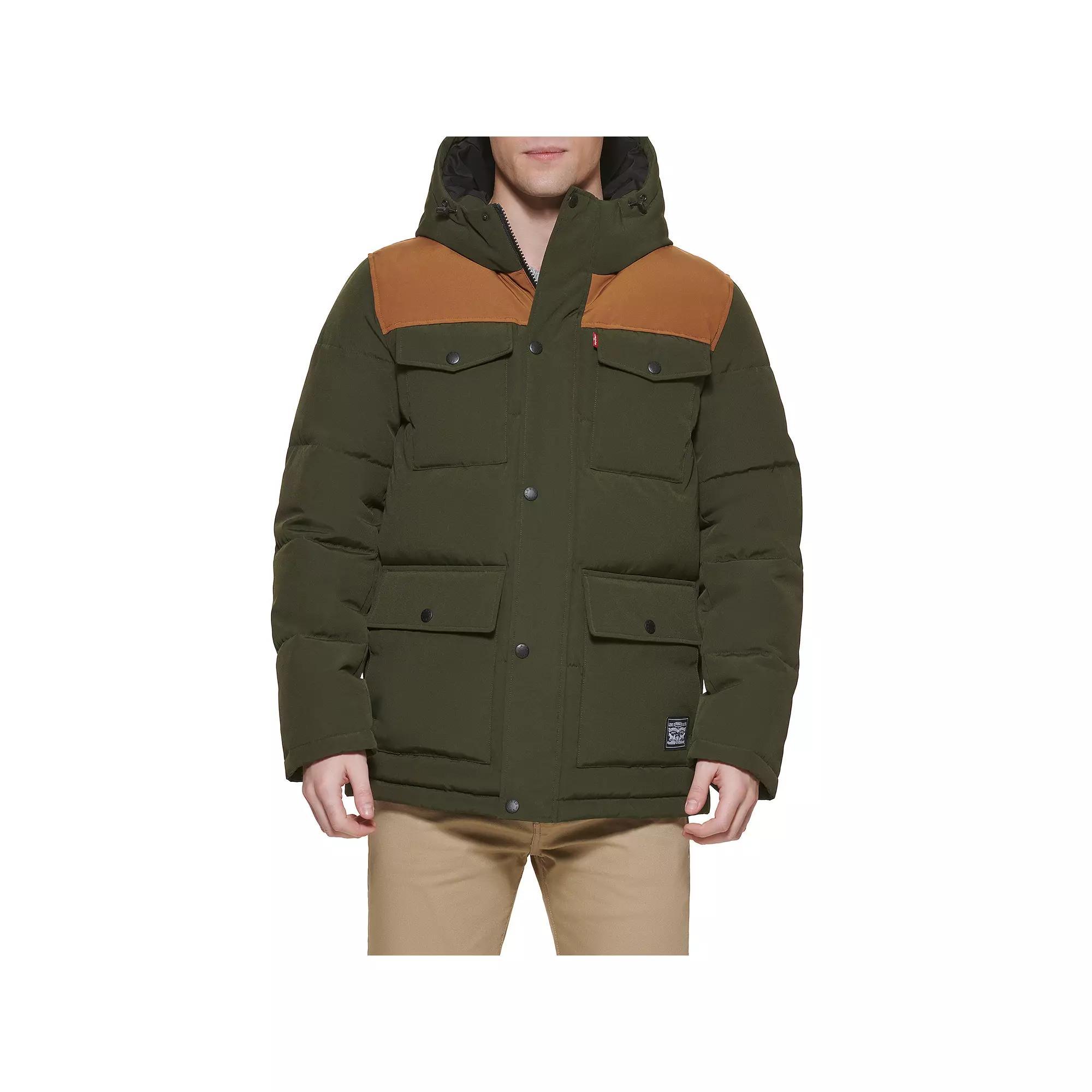 Men's Levi's® Four Pocket Hooded Parka, Size: XXL, White Product Image