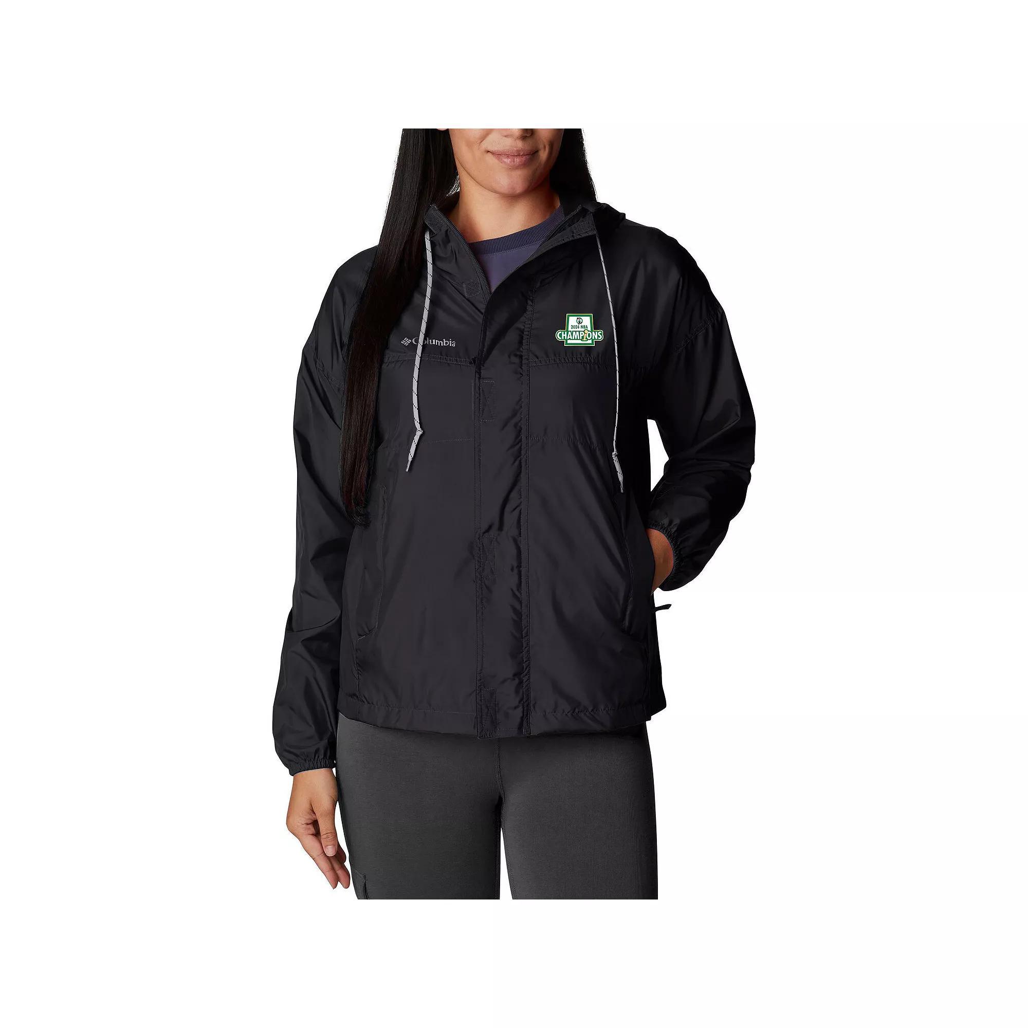 Women's Columbia Black Boston Celtics 2024 NBA Finals Champions Flash Forward Lined Full-Zip Windbreaker Jacket, Size: Large Product Image