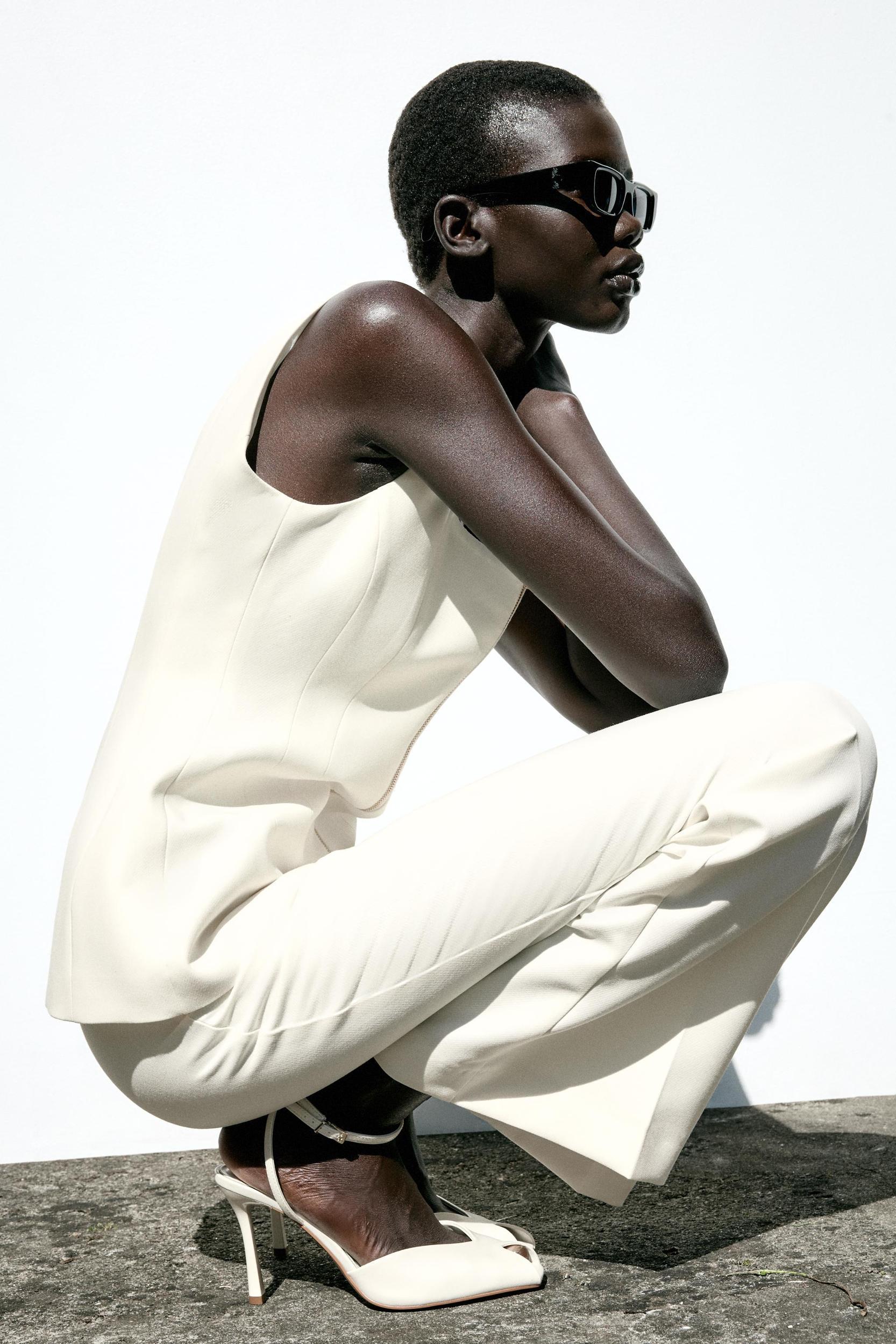 ZIPPER BUSTIER TOP Product Image