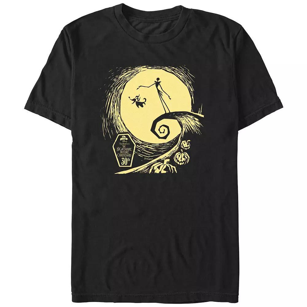 Disney's The Nightmare Before Christmas Spiral Hill 30th Men's Graphic Tee,  Product Image