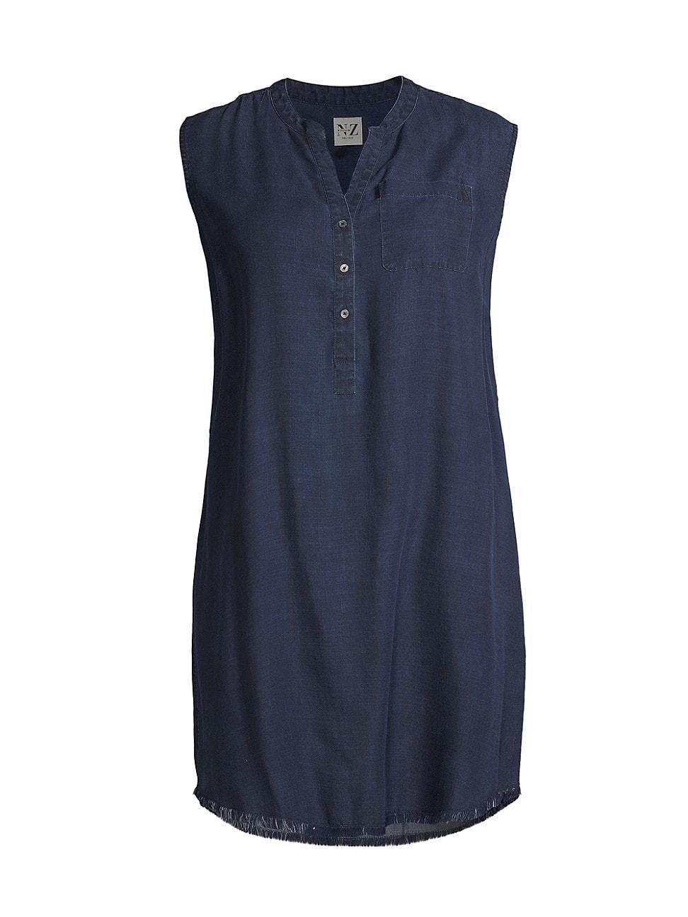 NIC+ZOE Plus Size Denim Dress (Dark Wash) Women's Dress Product Image