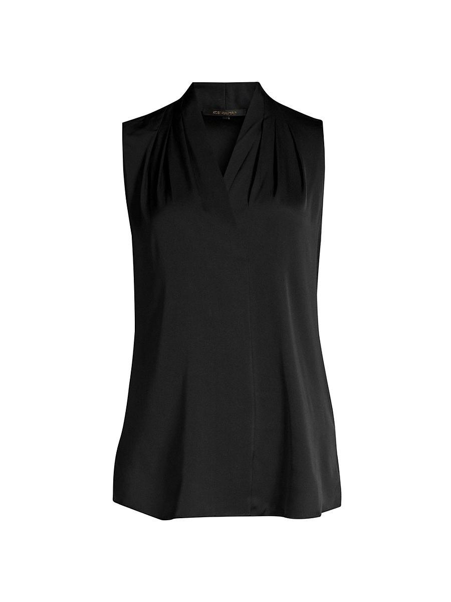 Womens Mila Sleeveless Silk-Blend Blouse Product Image