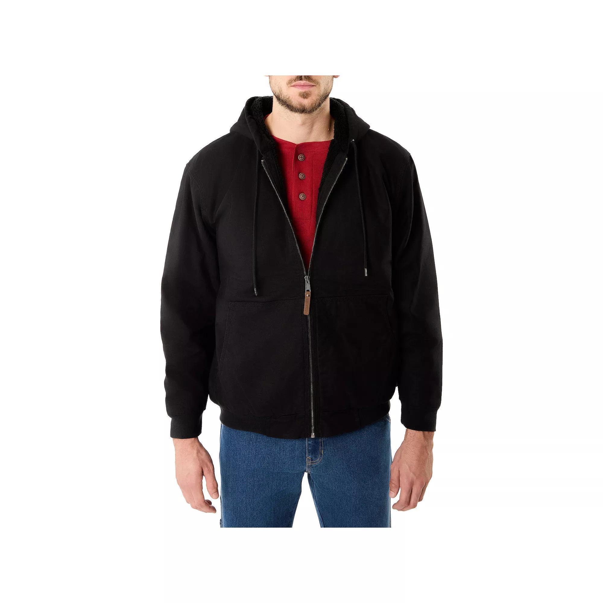 Big & Tall Smith's Workwear Cotton Canvas Sherpa-Lined Jacket, Men's, Size: 3XB, Camel Brown Product Image