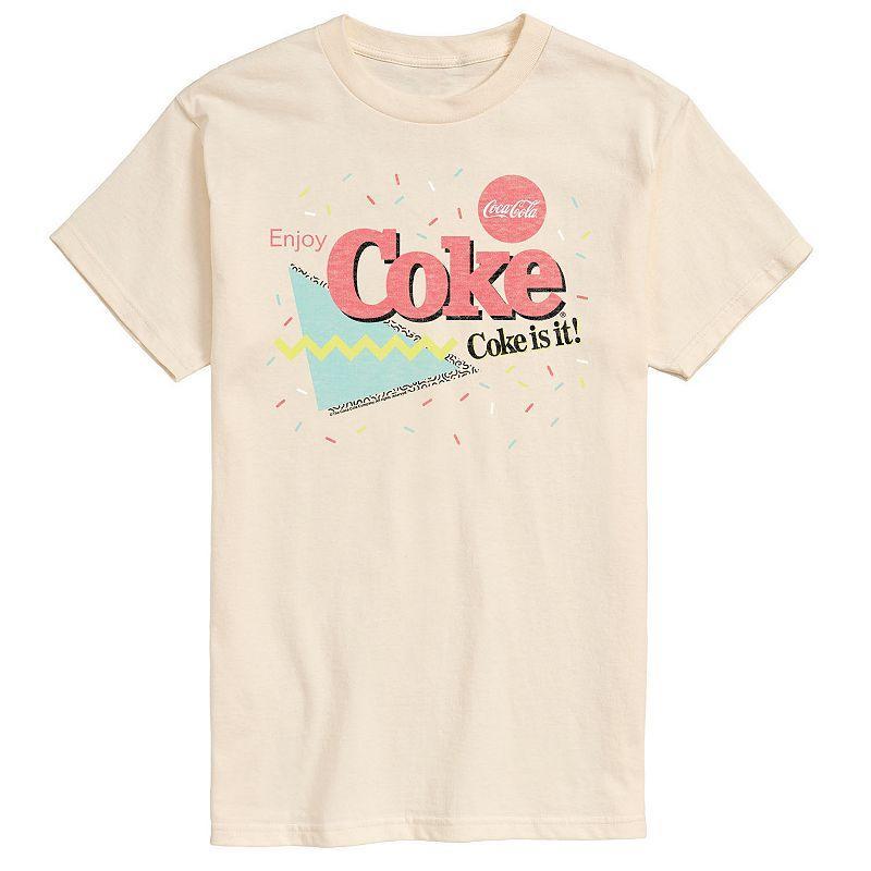 Men's CocaCola 90s Coke Is It Logo Graphic Tee, Size: Medium, White Product Image