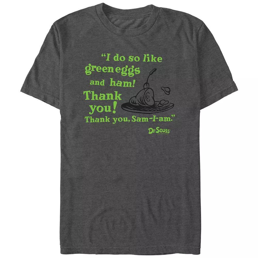 Men's Dr. Seuss Green Eggs And Ham Quote Graphic Tee,  Product Image