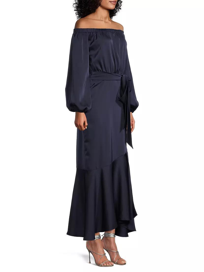 Kai Off-The-Shoulder Fishtail Maxi Dress Product Image