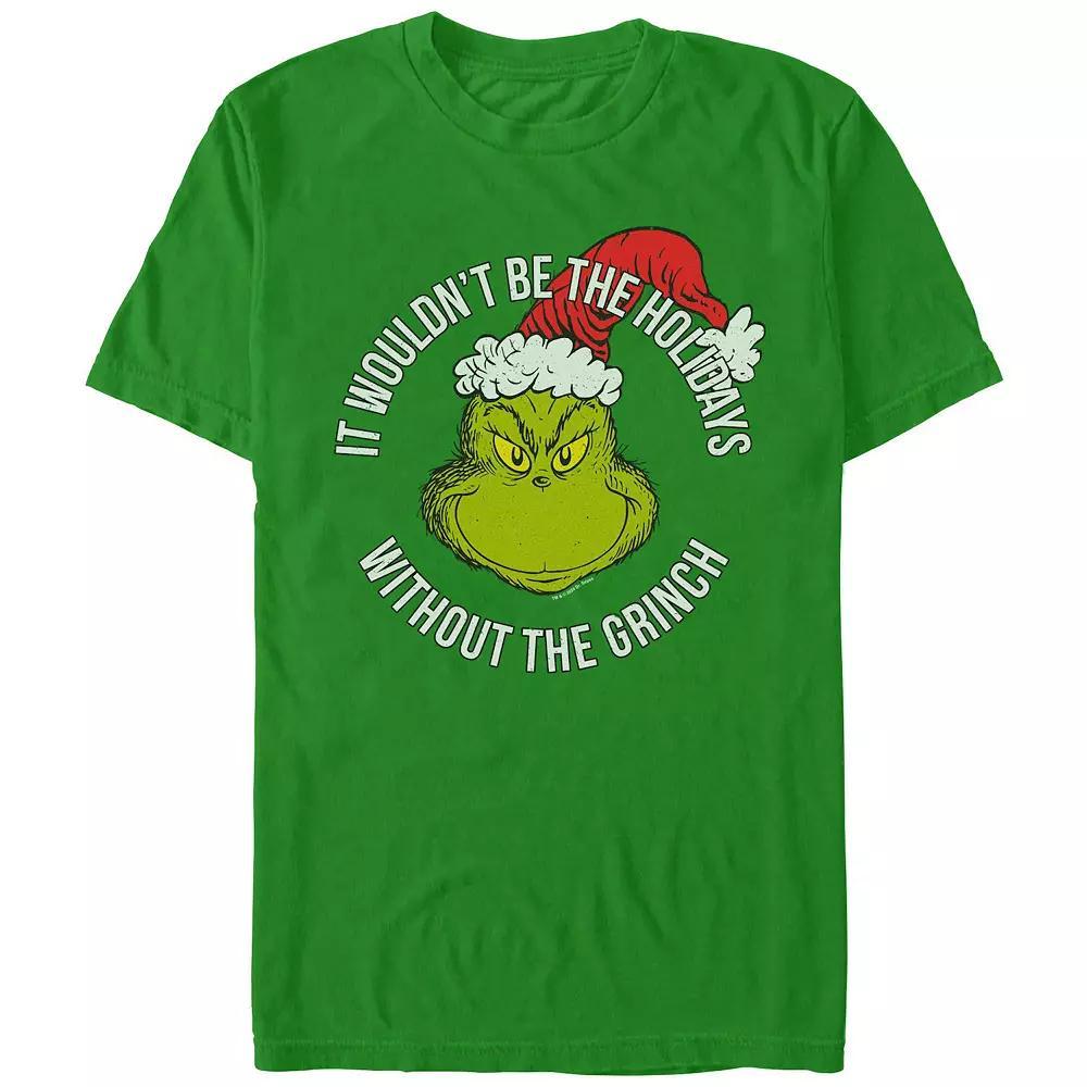 Men's Dr. Seuss No Holidays Without The Grinch Graphic Tee,  Product Image