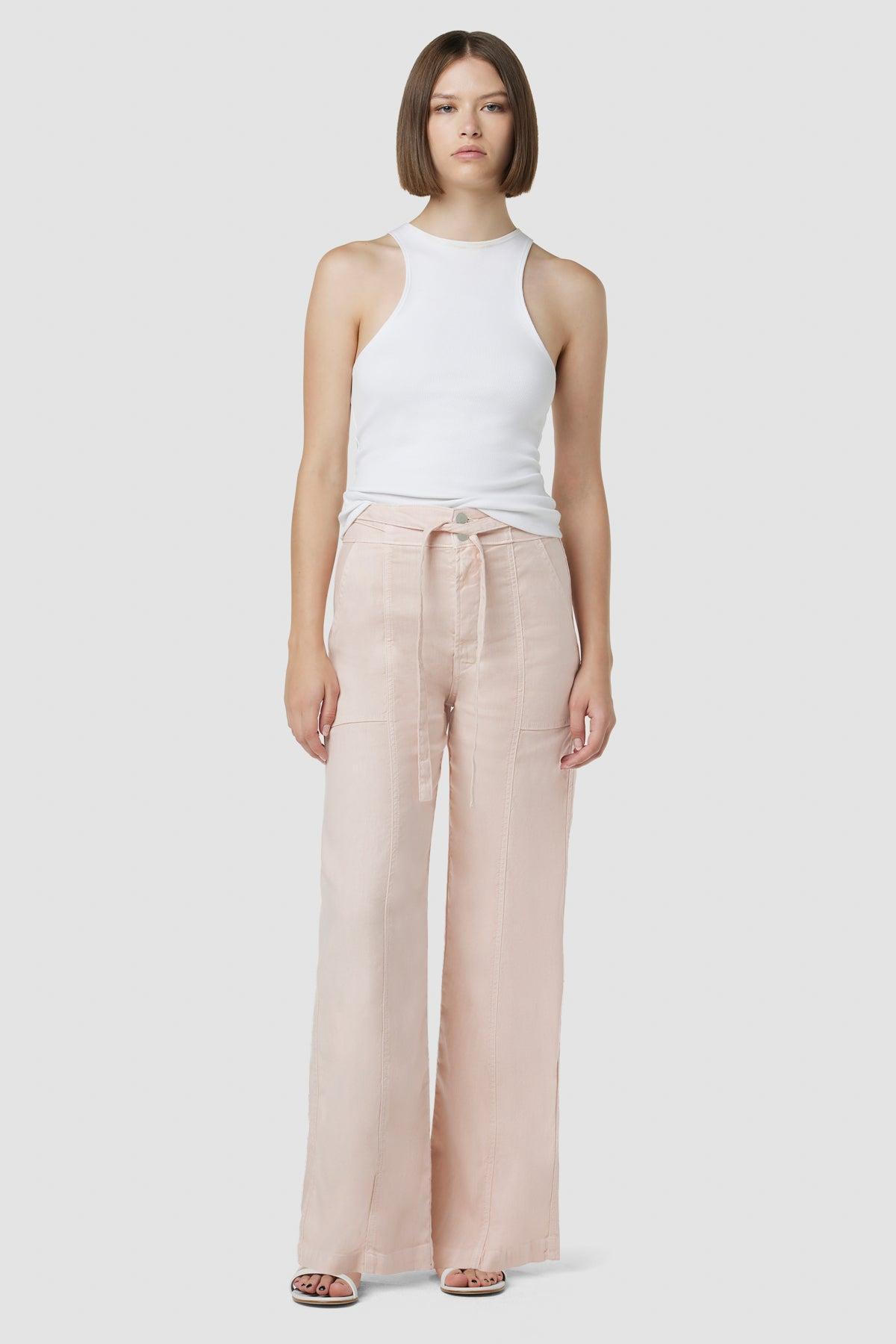 Tie Waist Wide Leg Barefoot Trouser Female Product Image