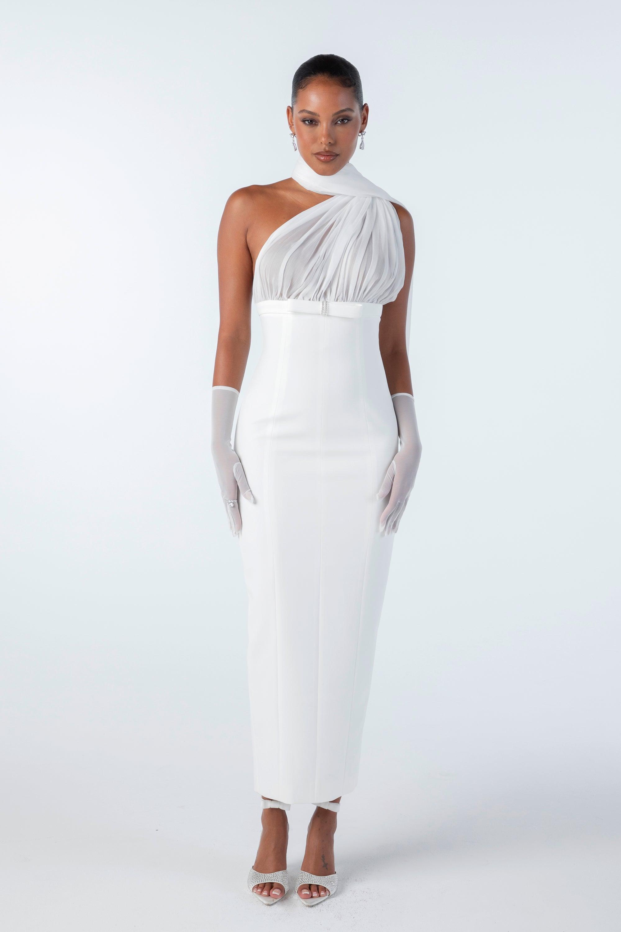 Camella Dress (White) (Final Sale) Product Image