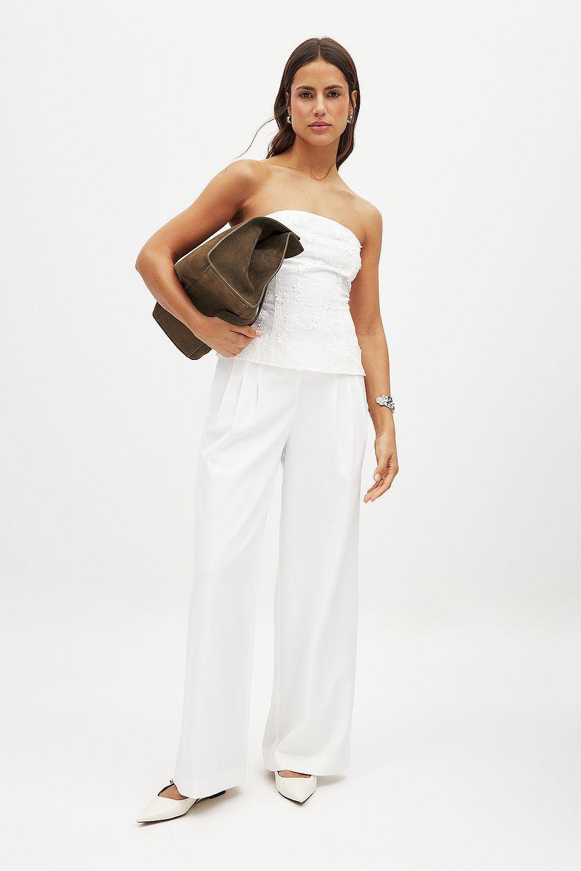 Embroidered Bandeau Top Product Image