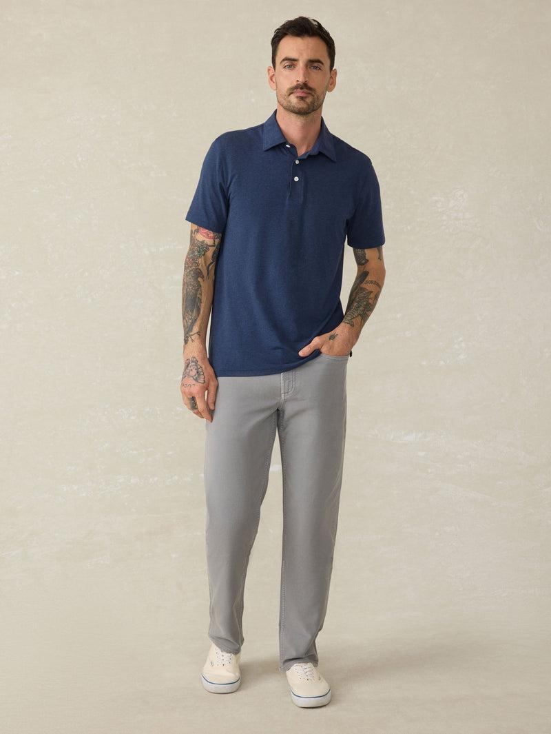 Stretch Terry 5-Pocket Pant - Iron Product Image