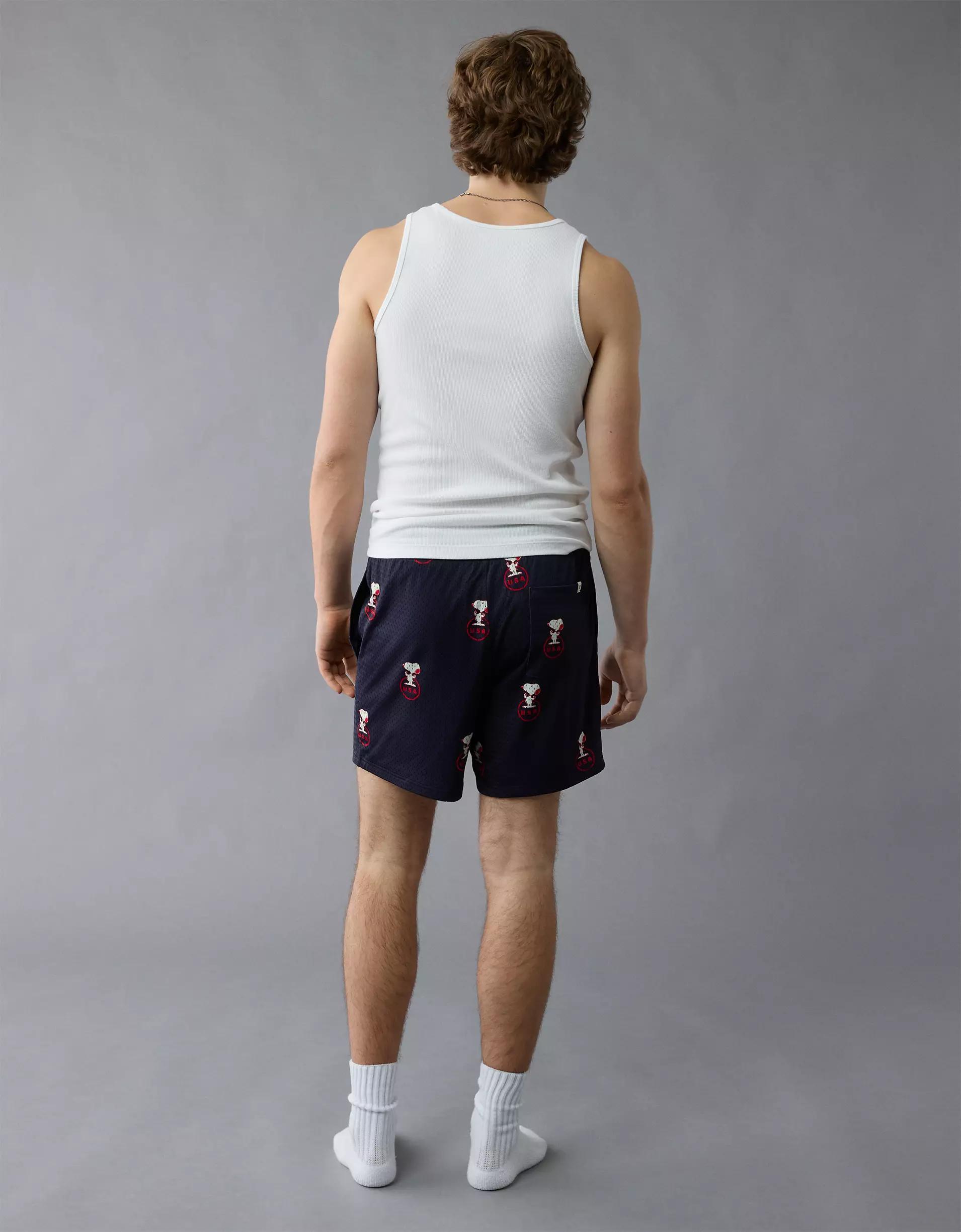 AE Sofa Surfin' 6" Snoopy Graphic Mesh Lounge Short Product Image