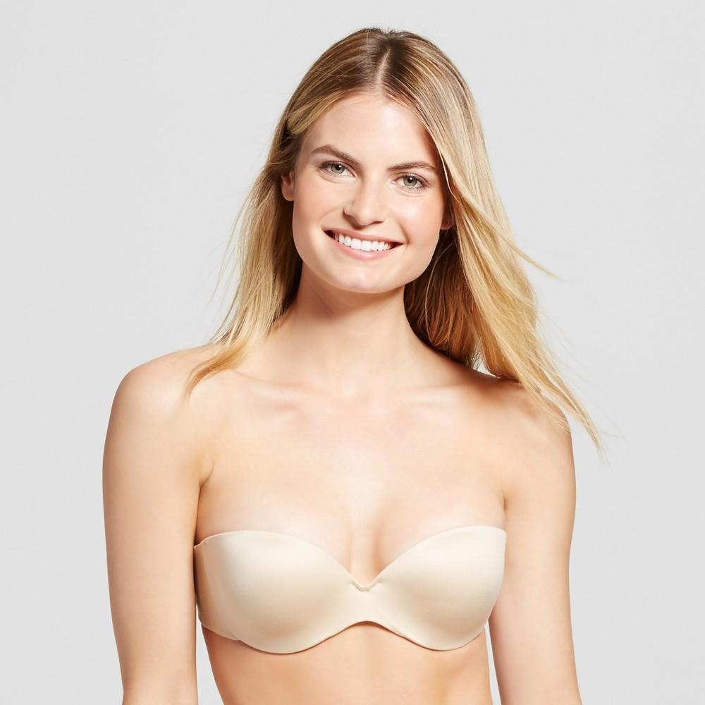 Maidenform Women's Love the Lift Demi Strapless Multiway Bra 9417 - Beige 34D Product Image