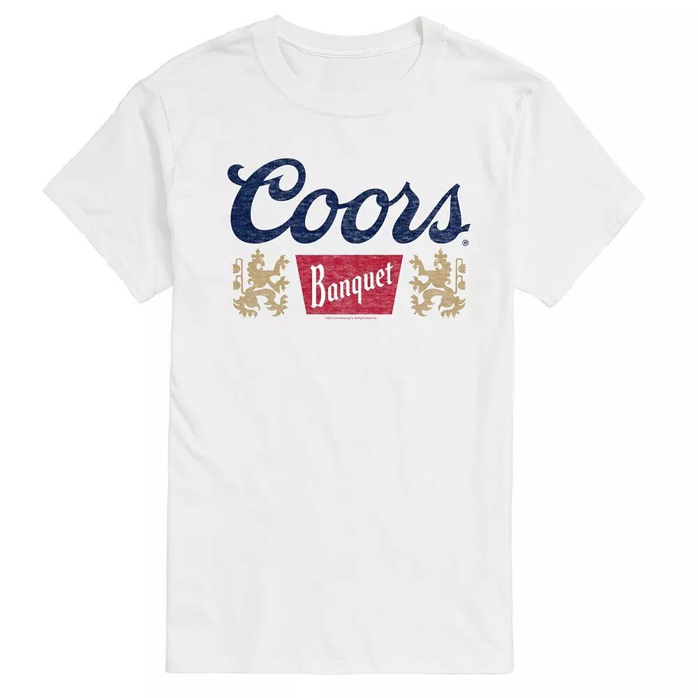 Big & Tall Coors Banquet Vintage Logo Graphic Tee, Men's, Size: 5XB, White Product Image