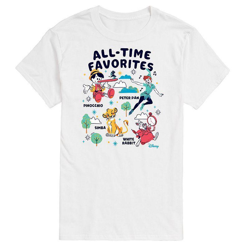 Disney's Big & Tall Classics All Time Favorites Graphic Tee, Men's, Size: 4XB, White Product Image