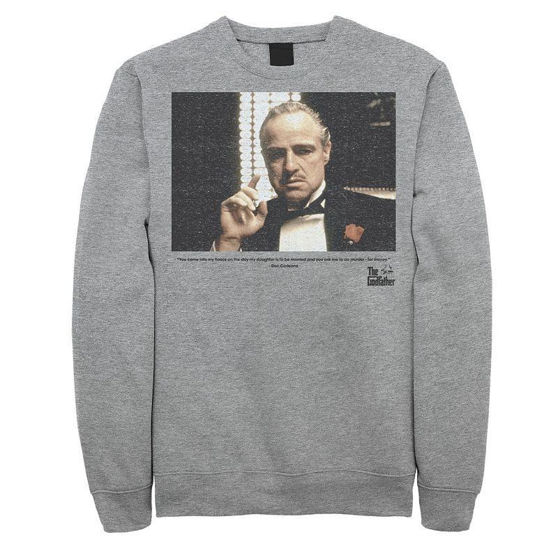 Men's The Godfather The Don Sweatshirt, Size: Large, Athletic Grey Product Image