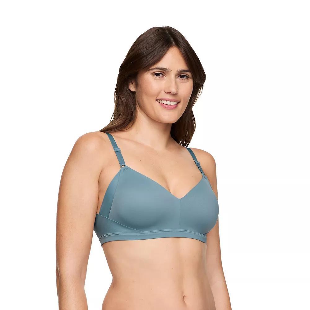 Warners No Side Effects® Underarm and Back-Smoothing Comfort Wireless Lift T-Shirt Bra RN2231A, Women's, Size: Large, Grey Product Image