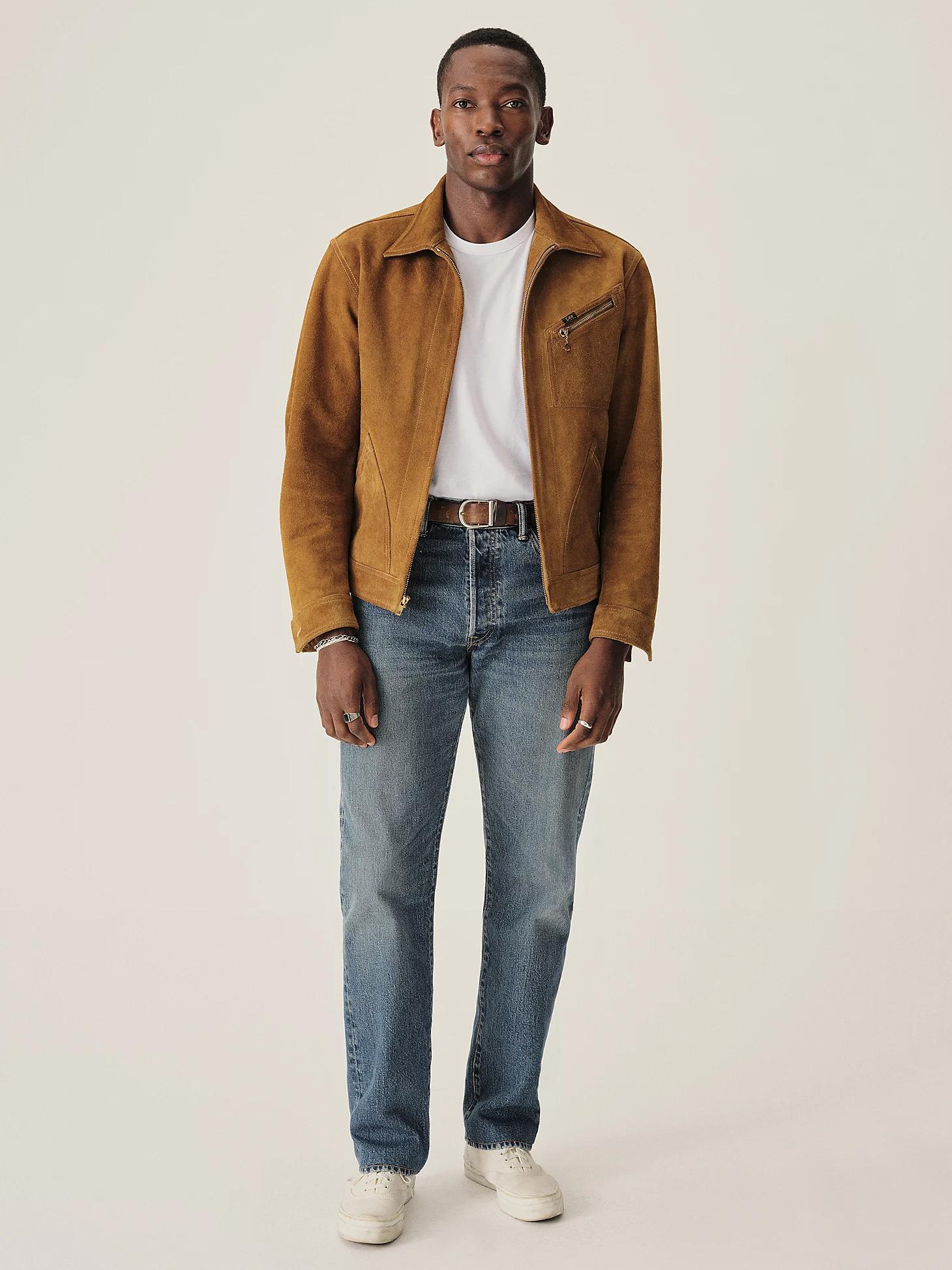 Men's Lee® x Buck Mason Rambler Suede 91-B Jacket | Men's Jackets & Outerwear | Lee® Product Image