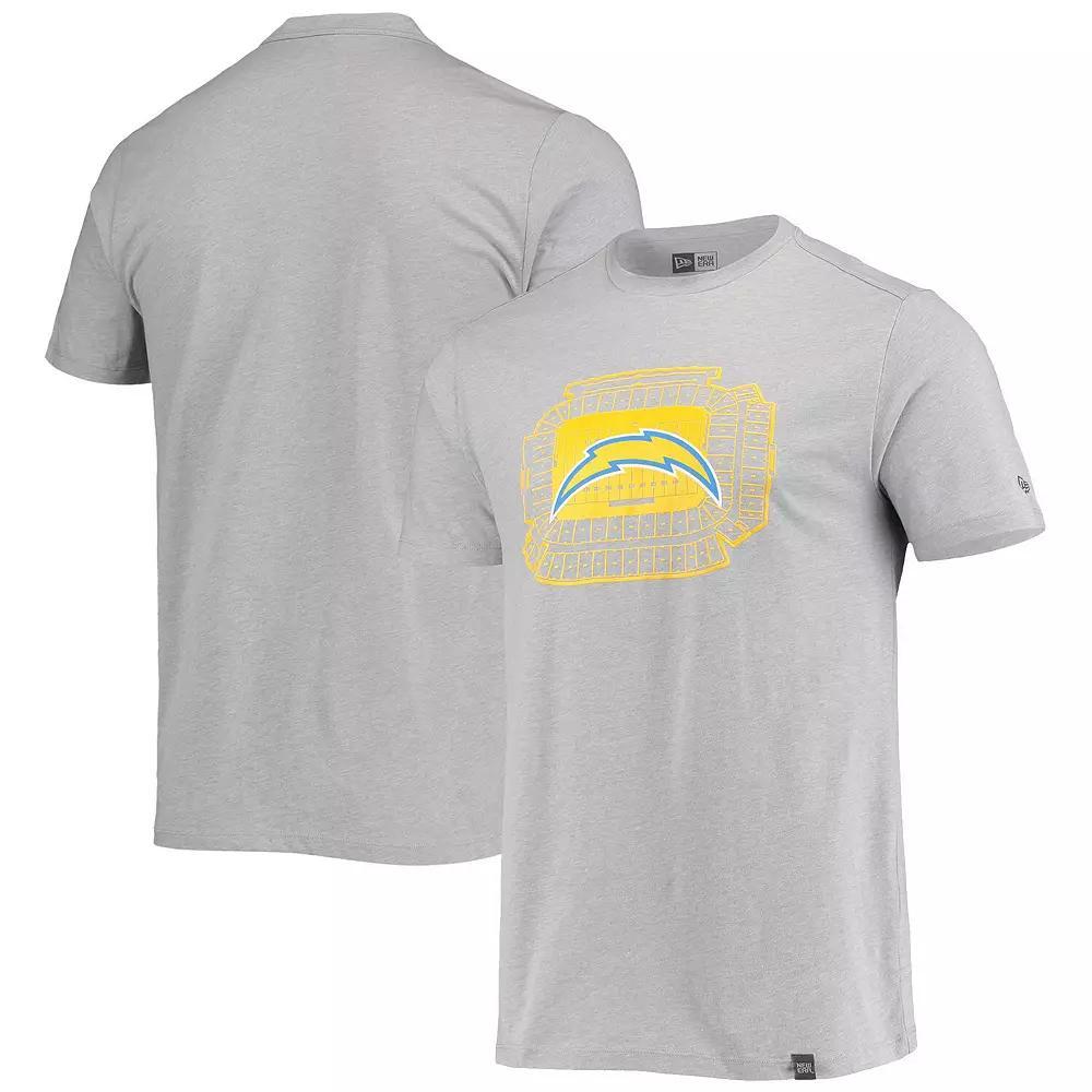 Men's New Era Gray Los Angeles Chargers Stadium T-Shirt, Size: 2XL, Grey Product Image