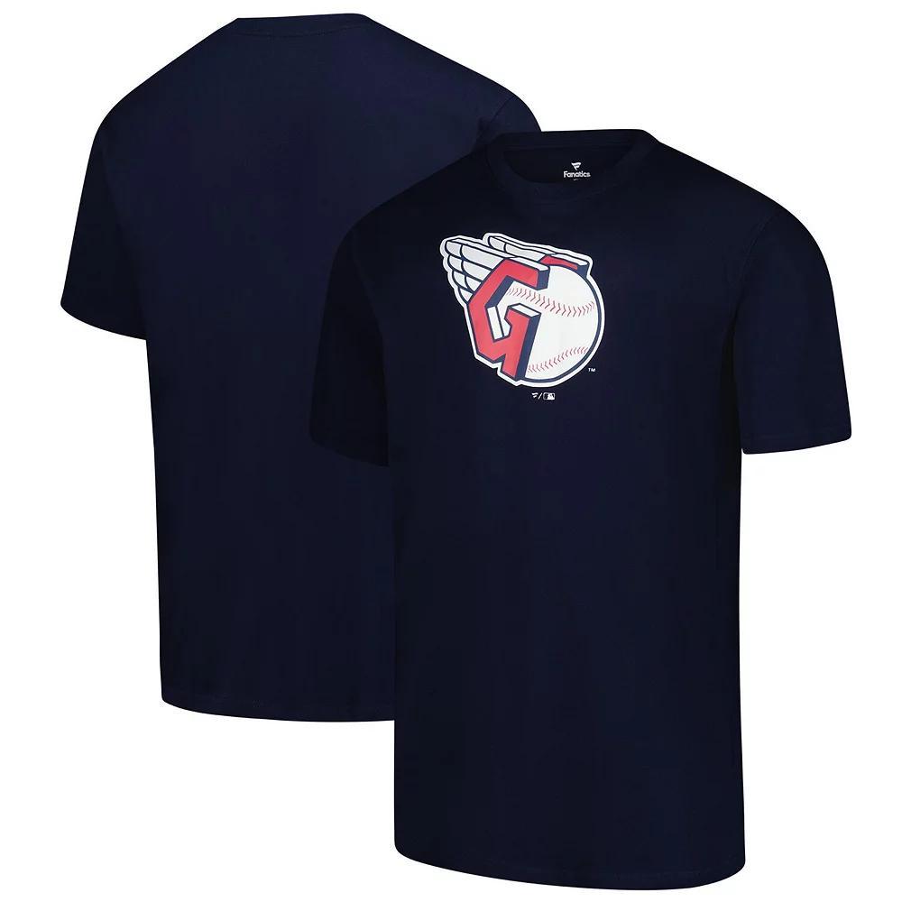 Men's Profile Navy Cleveland Guardians Big & Tall Primary Logo T-Shirt, Size: 2XLT, Grd Blue Product Image