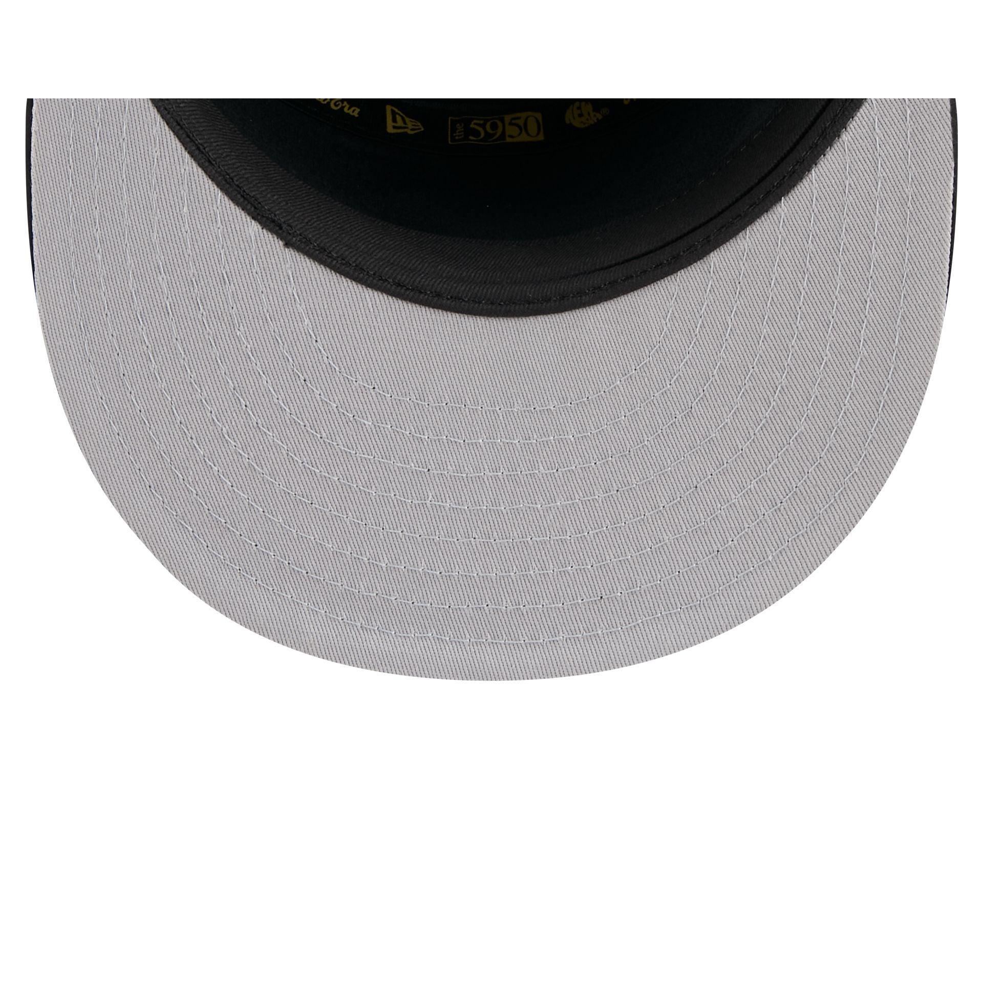 Seattle Mariners Black Poly Rope Split Panel 59FIFTY Fitted Hat Male Product Image