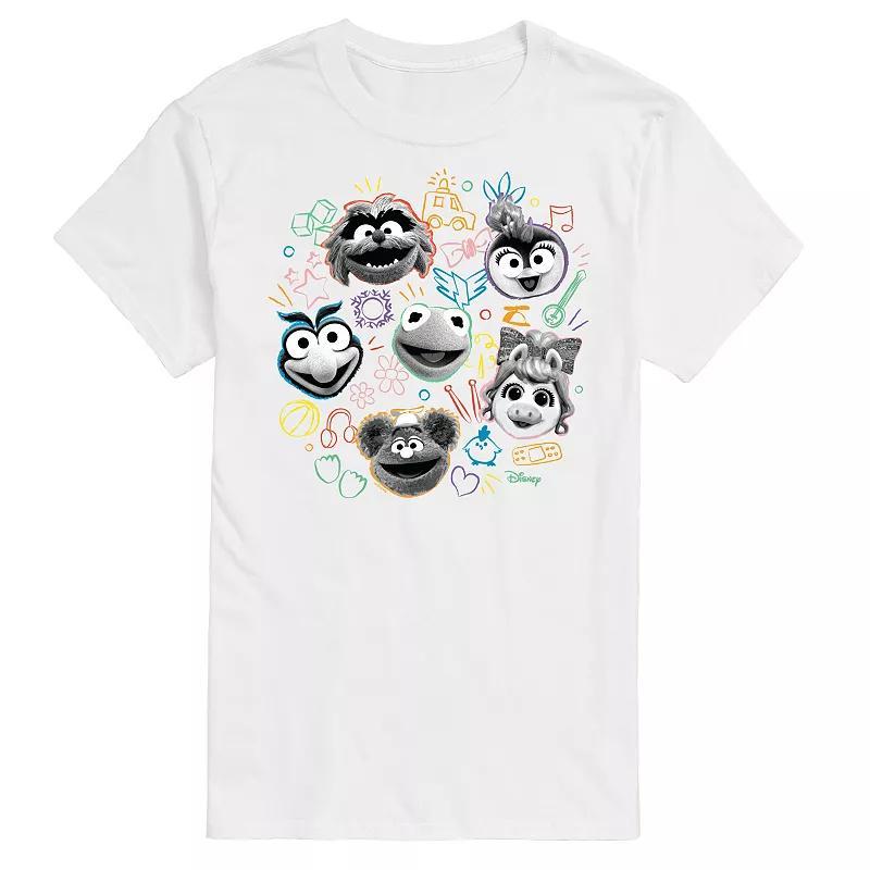 Disney's Muppet Babies Big & Tall Faces Graphic Tee, Men's, Size: 4XB, White Product Image