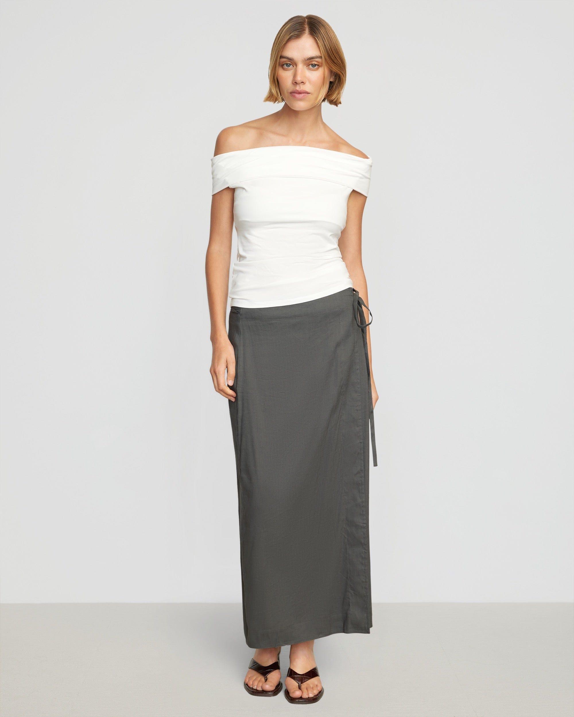 Ellie Linen Maxi Wrap Skirt Product Image