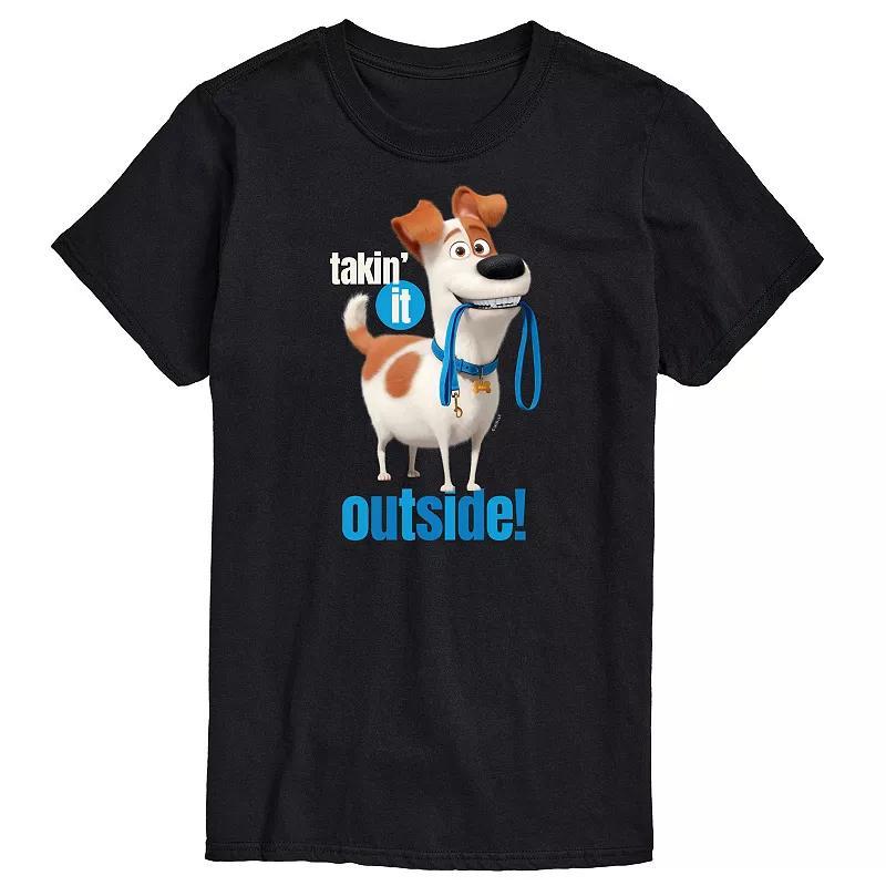 Men's The Secret Life of Pets Taking It Outside Graphic Tee, Size: XXL, Gray Product Image