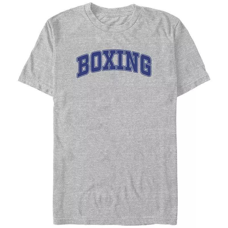 Big & Tall Boxing Graphic Tee, Mens Athletic Grey Product Image