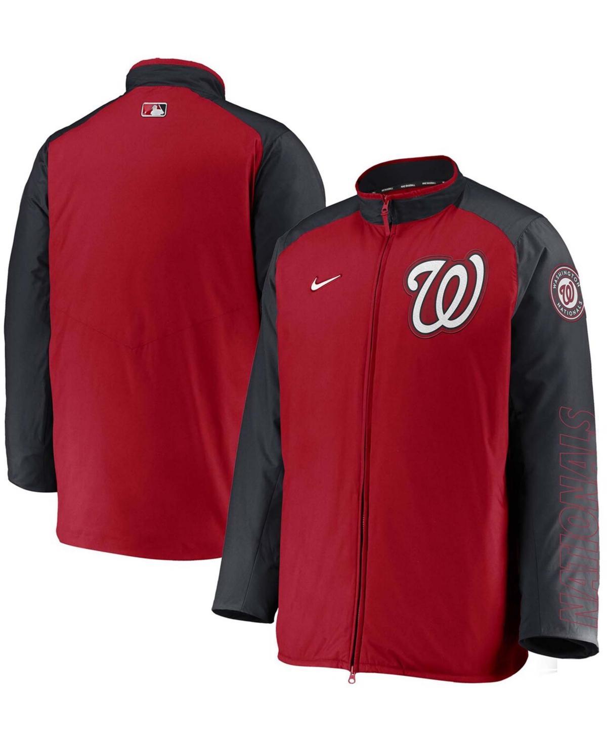 Mens Nike /Navy Washington Nationals Authentic Collection Dugout Full-Zip Jacket Product Image