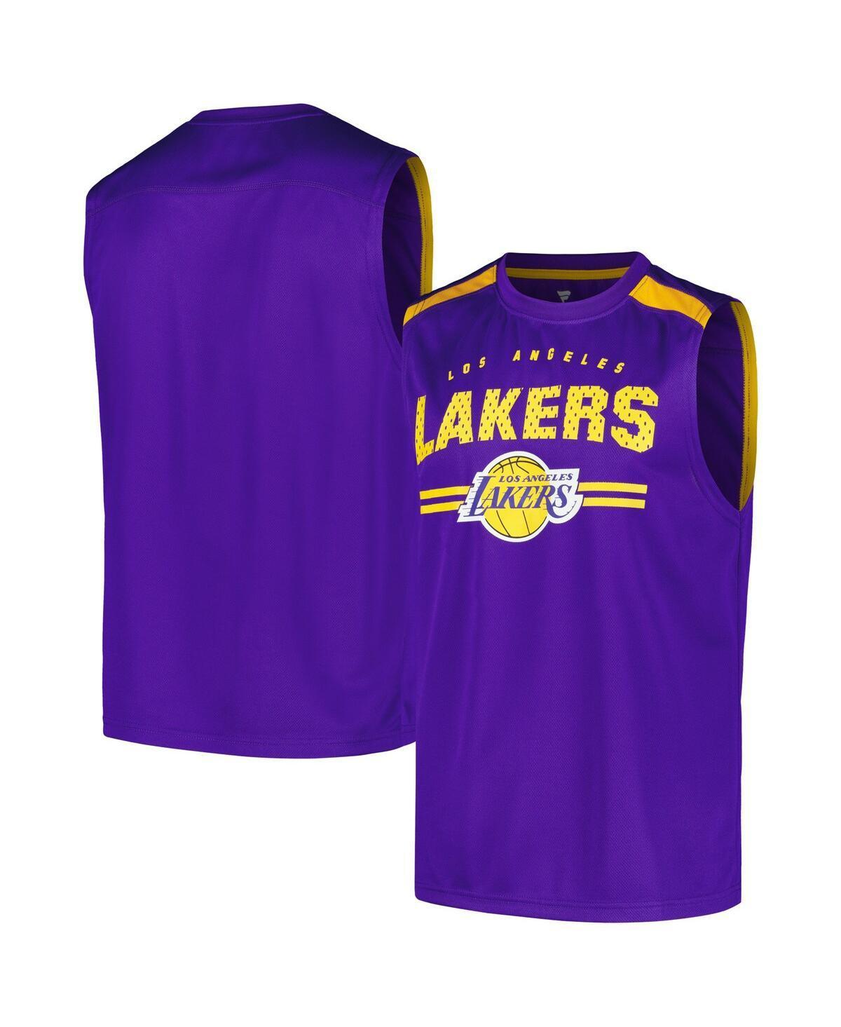 Mens Fanatics Los Angeles Lakers Birdseye Muscle Tank Top Product Image