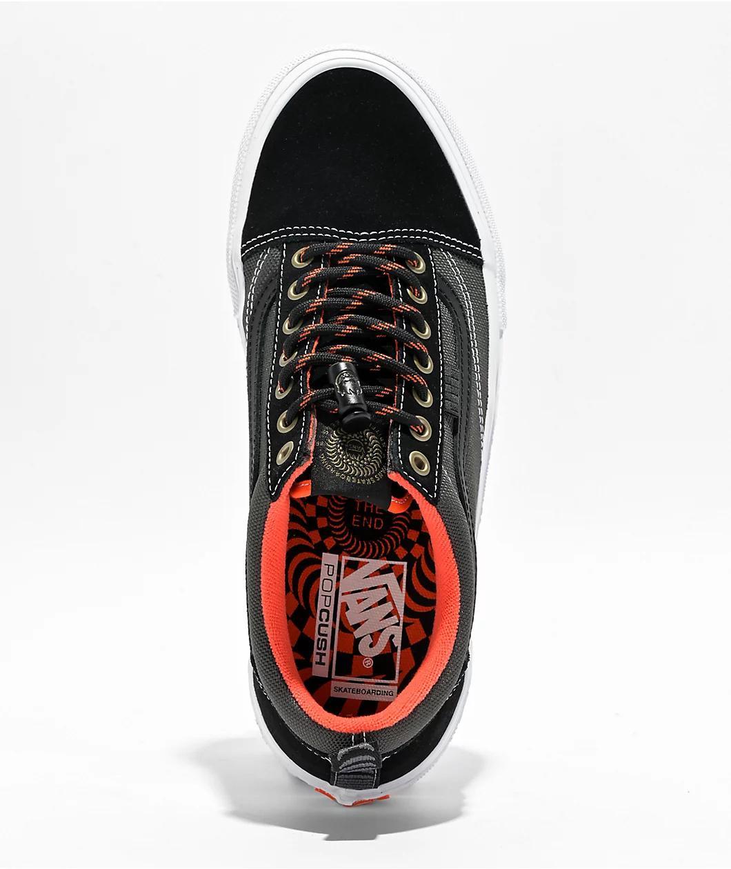 Vans Skate x Spitfire Old Skool Black & Flame Skate Shoes Product Image