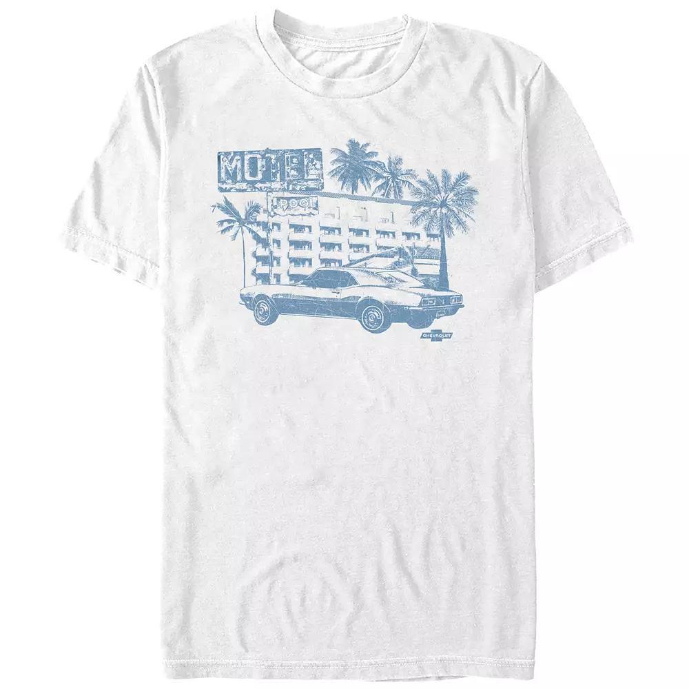 Mens Chevrolet Camaro Parked In Hotel Graphic Tee Product Image